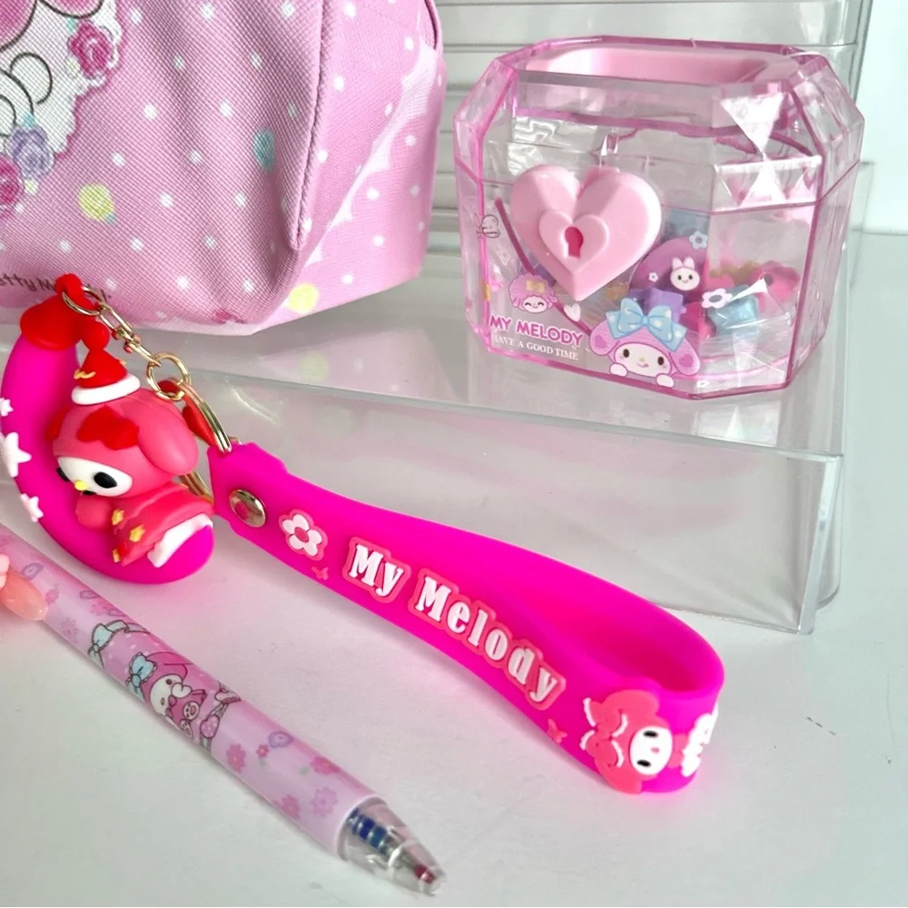 💝(MY328) My Melody Adorable 7-Piece Beauty Case Bundle!